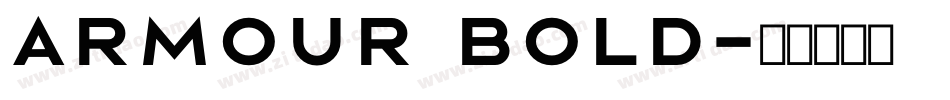 ARMOUR Bold字体转换